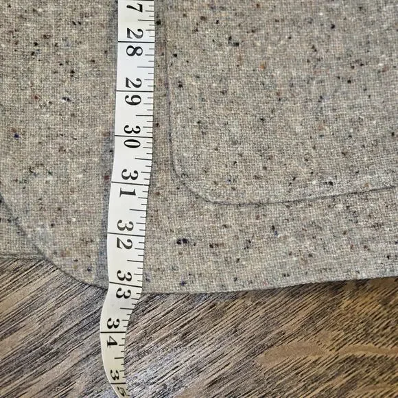 Farah Gray Tweed Blazer with Elbow Patches - Picture 11 of 15